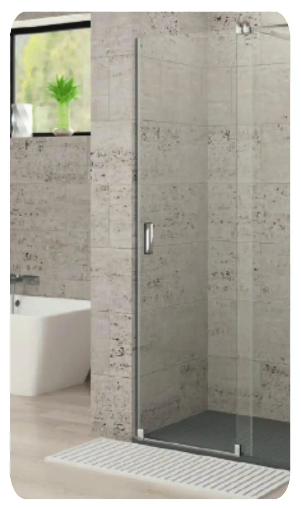 foto de ducha con mampara